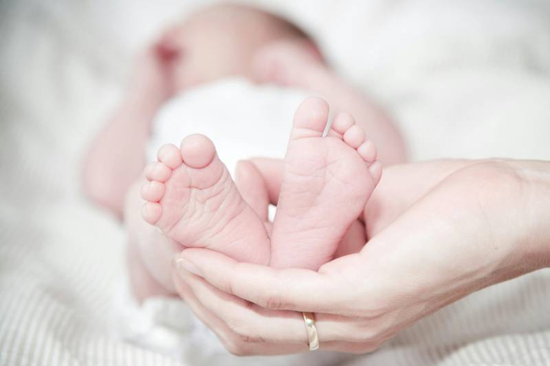 A baby's feet